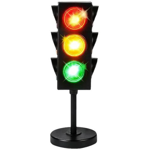 ArtCreativity 11" Light Up Traffic Light Table Lamp