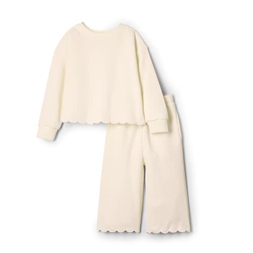 Amazon Essentials x Sofia Grainge Toddlers and Baby Girls' French Terry Pant and Top Set