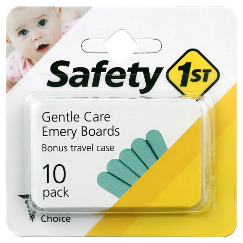 Safety 1st 10 Pack Emery Boards & Travel Case, Blue