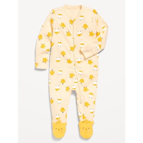 Unisex Printed Footed Sleep & Play One-Piece for Baby