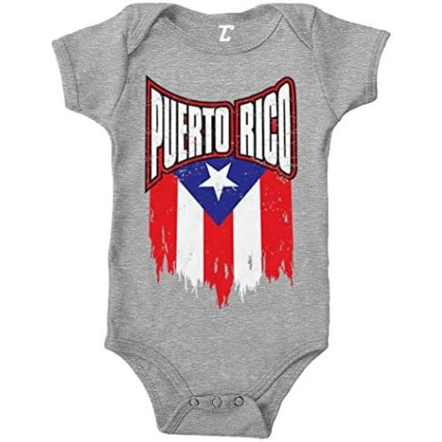 Puerto Rico - Torn Flag Strong Proud Bodysuit