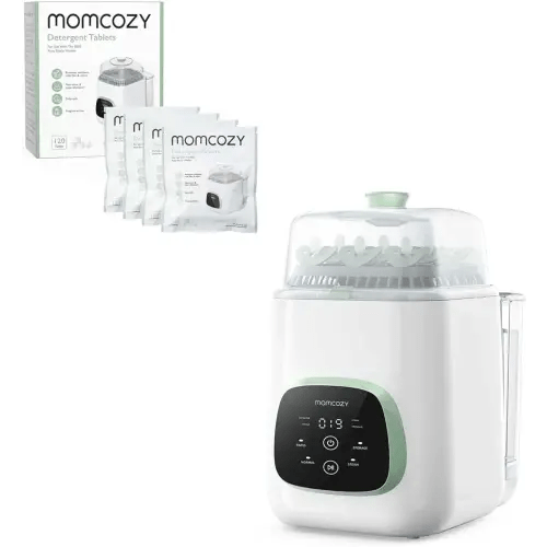 Momcozy KleanPal Pro Baby Bottle Washer & Momcozy Official Washing Block for Momcozy KleanPal Pro Baby Bottle Washer, 120 Tablets