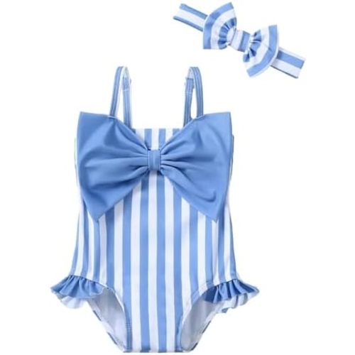 Mioglrie Toddler Baby Girl Swimsuit Infant Bathing Suits Summer Beach Swim Suit Newborn One Piece Swimwear for Girls