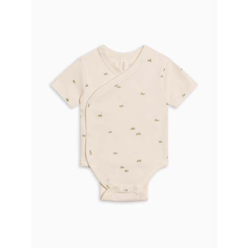 Lark Kimono Short Sleeve Bodysuit - Grasshopper / Fern + Mint - NB