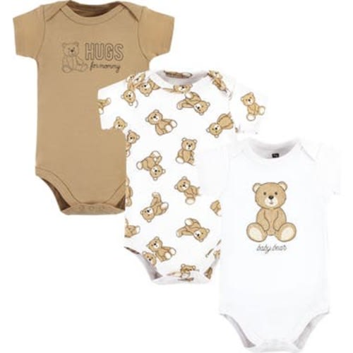 Soft Cotton Bodysuit Triple Pack, 6-9M