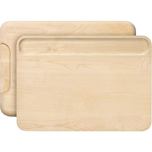 Caraway Cutting Board - Large (17 x 12”) - Double Sided Wood Cutting Board - Made From FSC-Certified Birch Wood - Food-Safe Mineral Oil & Wax Finish