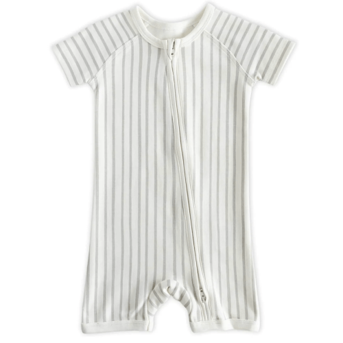 Short Sleeve Sleeper - Gray (0-3M)
