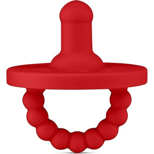 Ryan & Rose Cutie PAT Pacifier Teether (Stage 1, Red)