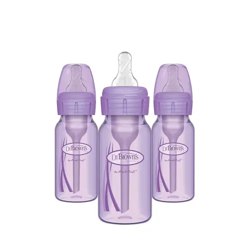 Dr. Brown’s Options+ Anti-Colic Baby Bottles - Lavender - 4oz - 3pk - 0m+