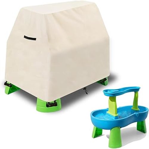Kids Water Table Cover Fit Rain Showers Splash Pond Water Table,Waterproof Dust Proof Anti-UV Outdoor Toys Cover-Cover only