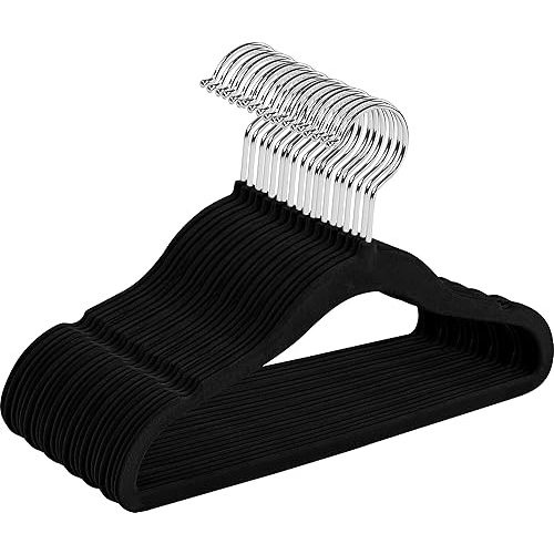 Utopia Home Kids Hangers Velvet Pack of 50