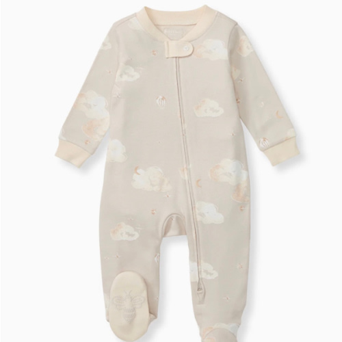Good Night Sky Organic Cotton Sleep & Play - Limestone