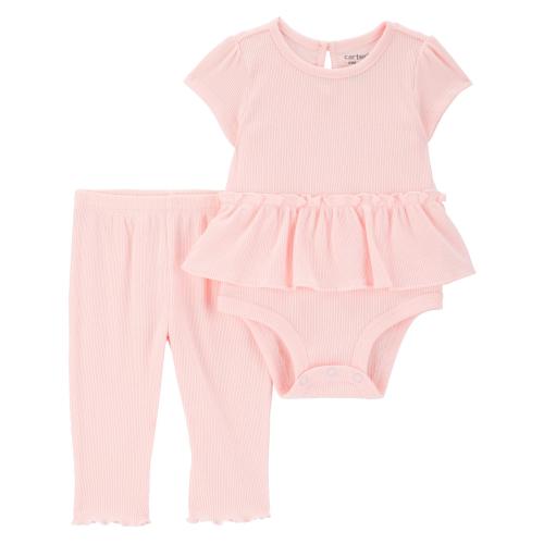 Carter's Child of Mine Baby Girl Outfit Set, 2-Piece, Sizes 0/3-24 Months