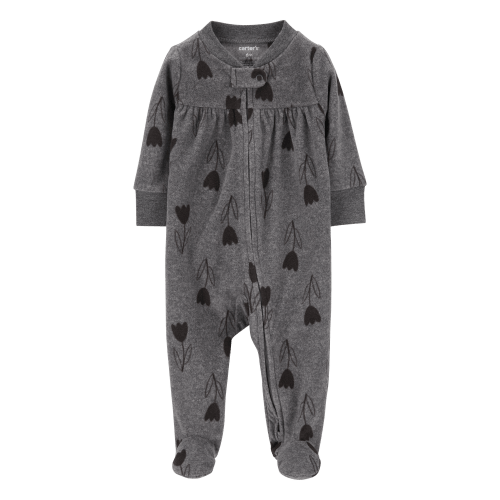 Baby Heart 2-Way Zip Fleece Footie Sleep & Play Pajamas - Carter's | Carter's