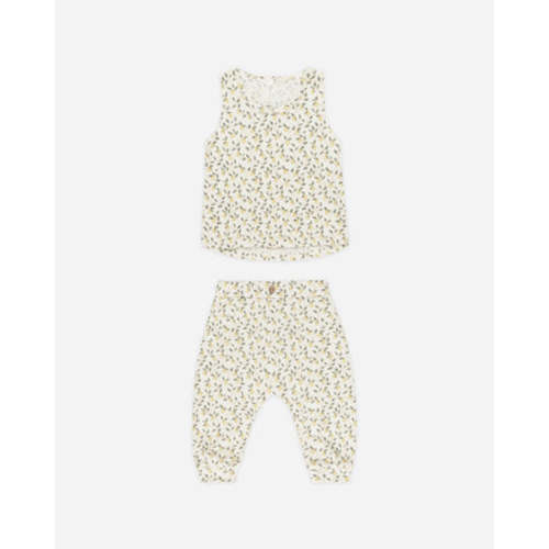 Tank + Slouch Pant Set || Lemons (0-3)