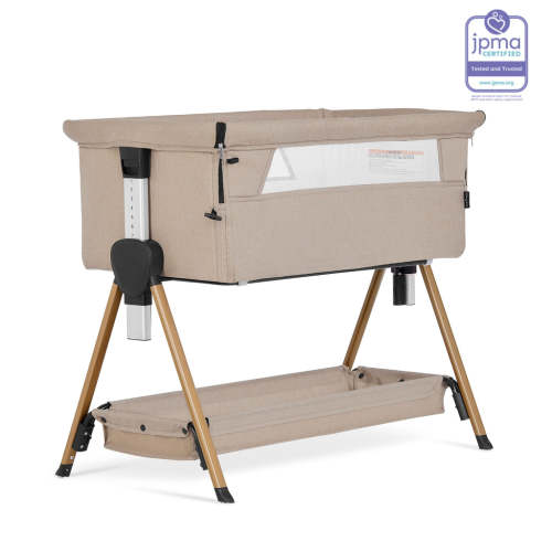Dream On Me Lilly Bassinet & Bedside Sleeper in Beige
