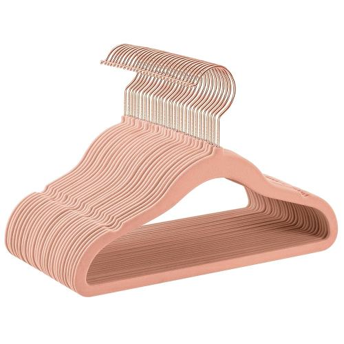 Amazon.com: SONGMICS Baby Kids Hangers 30 Pack for Closet, 11.8 x 8.1 Inches, Rose Gold 360° Swivel Hooks, Space-Saving Clothes Velvet Hangers for Nursery, Non-Slip, Jelly Pink UCRF027P01 : Home & Kitchen