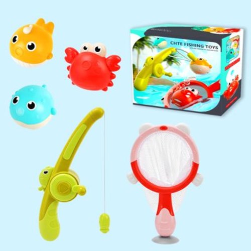 FVLOENG Magnetic Toy with Fishing Rod, Baby Bath Toy Game Set, Water Table Toys & Pole Rod Net, Light Up Floating Fish Toddler Color Ocean Sea-Sensory Development for Infants for Kids Toddlers