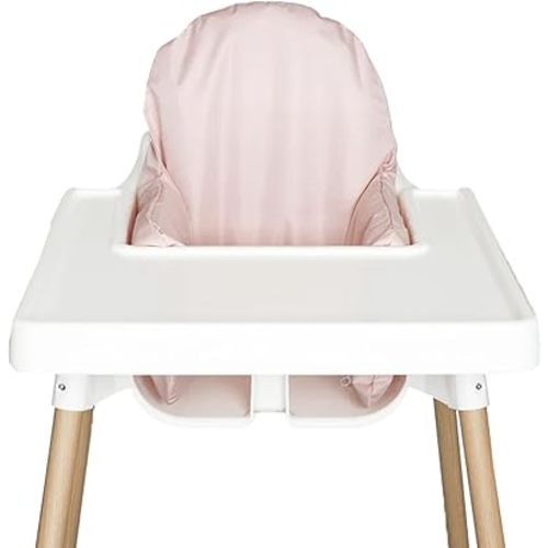 Highchair Cushion Cover, Compatible with IKEA Antilop Highchair, Stain-Proof, and Wipeable (Cushion NOT Included) (Dusty Pink)