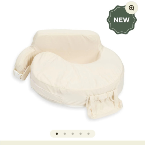 Super Deluxe Oat Nursing Pillow with 100% Organic Cotton Cover