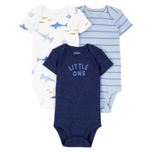 Carter's Child of Mine Baby Boy Bodysuit, 3-Pack, Sizes Preemie-18 Months