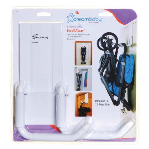 Dreambaby® Strollerbuddy Over The Door Stroller Hanger – Heavy Duty Metal Organizer, 50lbs Capacity