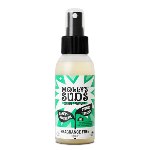 Molly's Suds Stain Remover Spray | Gentle Yet Powerful, Great for Baby & Pet Stains | Clean, Simple Ingredients (Fragrance Free) (3 Fl Oz (Pack of 1))