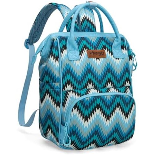 Montana West Wrangler Aztec Callie Diaper Bag Backpack with Stroller Straps Multifunction Baby Travel Bag WG2211-9110JN