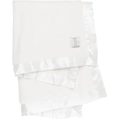 Little Giraffe Baby Blanket - Luxe Soft Blanket with Satin Trim - Baby Stroller Blanket - Newborn Baby Essentials & Baby Gifts - 29x35" - Cream
