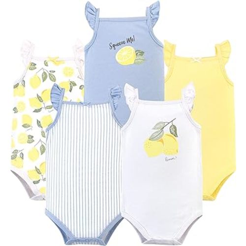 Hudson Baby Unisex Baby Cotton Sleeveless Bodysuits