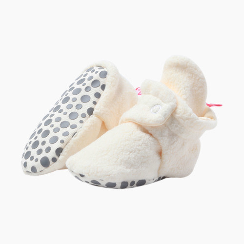 Zutano Cozie Fleece Bootie - Cream, 12 M