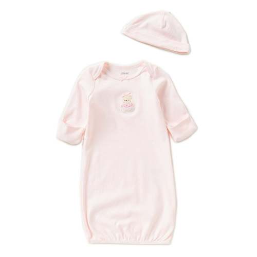 Little Me Baby Girls Newborn-3 Months Sweet Bear Gown