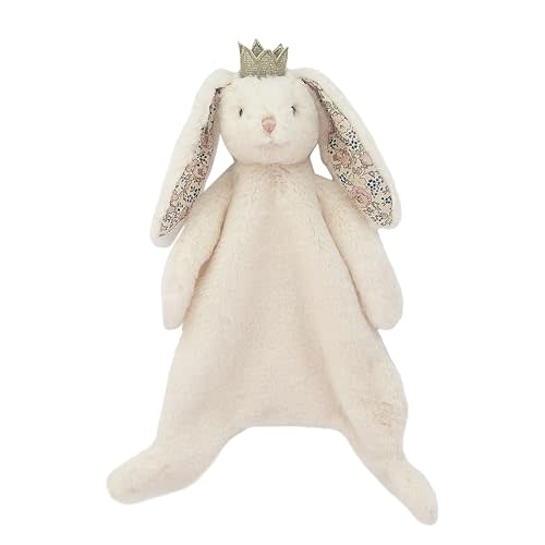 MON AMI Princess Bunny Baby Security Blanket | Soft Plush Lovey for Infants & Toddlers | 15" Snuggle Comforter | Newborn Essential