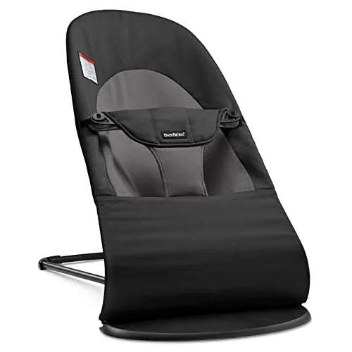 BabyBjörn Bouncer Balance Soft, Woven, Black/Dark Grey