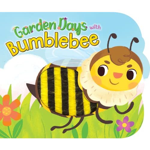 Little Hippo Books Garden Days with Bumblebee - Touch and Feel Board Book - Sensory Board Book