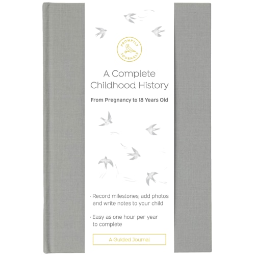 A Complete Childhood History: From Pregnancy to 18 Years Old (Grey, Linen)