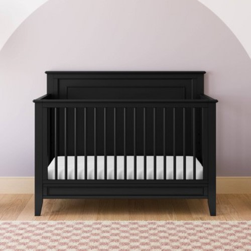 Storkcraft Solstice 5-in-1 Convertible Crib - Black