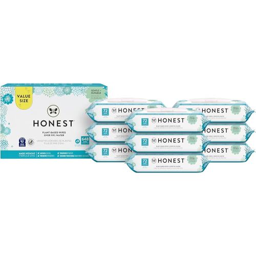 The Honest Company Clean Conscious Wipes | 99% Water, Plant-Based, Baby Wipes | Hypoallergenic, EWG Verified | Classic, 648 Count