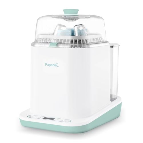Papablic Bottle Washer Pro, Baby Bottle Washer & Sterilizer & Dryer, 4-in-1 Bottle Washer Sanitizer for Bottles, Pump Parts, & Baby Essentials - Quick & Clean with 60 Detergent Tablets, Green
