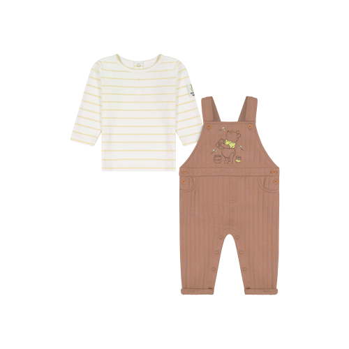 Winnie The Pooh Baby Boy 2 Piece Overall Set, Sizes 0-24 Months