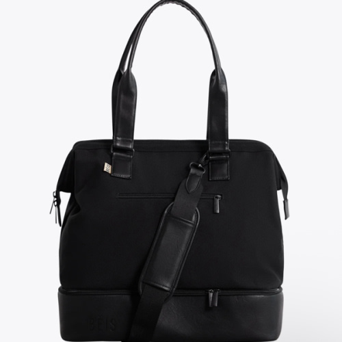 BÉIS 'The Mini Weekender' in Black - Black Travel Bag & Duffle Bag