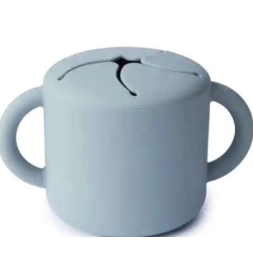 Shop Silicone Snack Cup - Powder Blue - Li'l Baby Sprouts