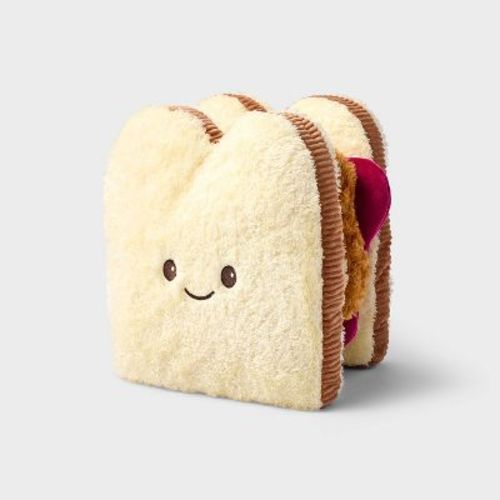 12" Stackable Peanut Butter And Jelly Sandwich Stuffed Animal - Gigglescape™