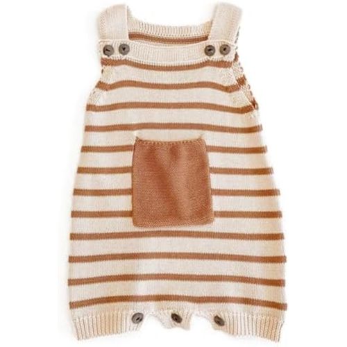 Simplee kids Baby Girl Knit Romper Fall Sleeveless 6-12M