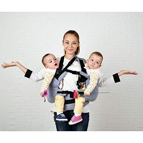 Baby wrap Gray Front Carry, Twin