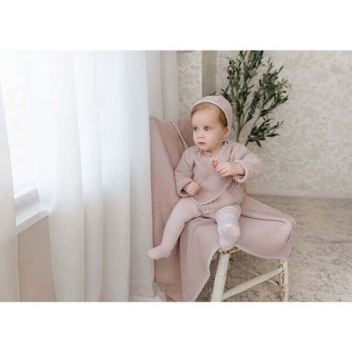 Wrapture Cardigan Layette Set Pale Mauve - Mon Tresor Bebe | Maisonette