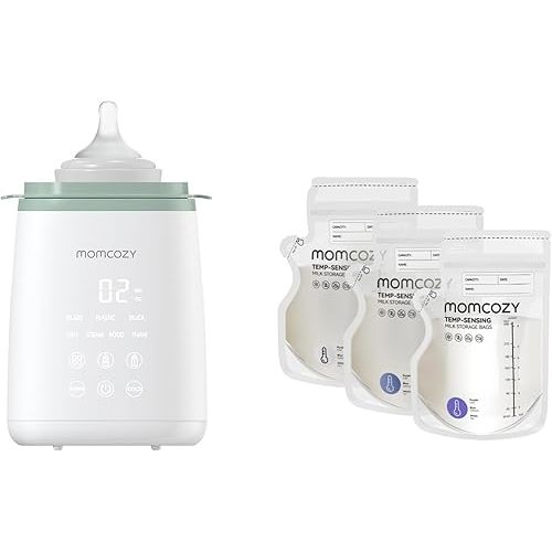 Momcozy Bottle Warmer & Momcozy Breastmilk Storage Bag 8Oz