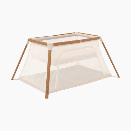 Tutti Bambini CoZee Go 3-in-1 Bassinet, Travel Cot & Playpen - Scandinavian Walnut/Ecru