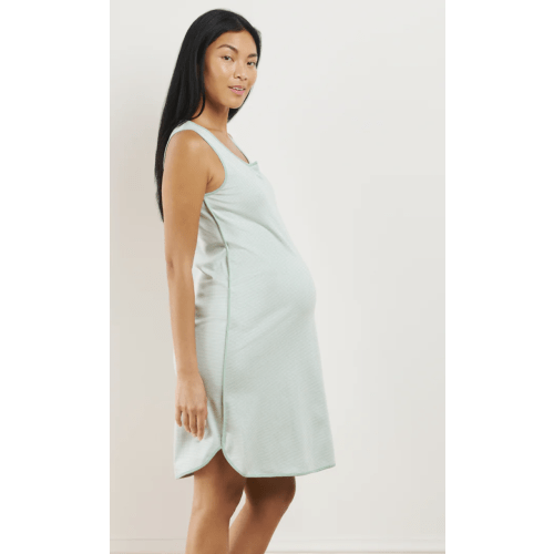 LAKE | Women | Pima Cotton Pajamas | Parisian Green Maternity Tank Gown