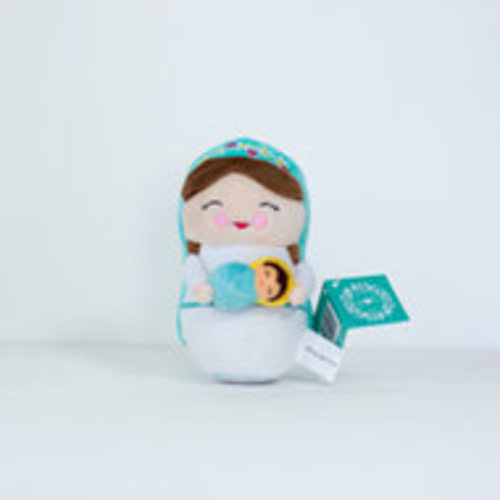 Shining Light Mother Mary Mini Plush Doll | Our Lady of Grace Catholic Bookstore